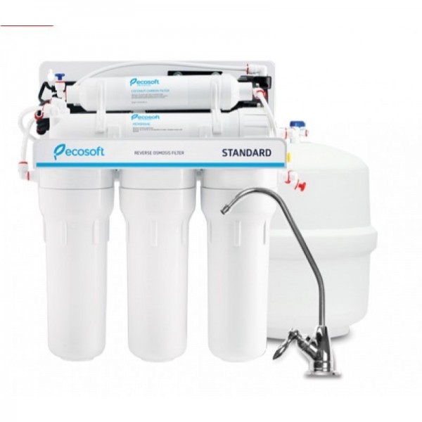 Purificator apa cu osmoza inversa Ecosoft in 5 trepte, Mineralizare, fara pompa booster - ECOSOFT