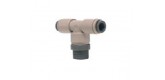 Conector de cuplare rapida Tee 2 x 1/4" tub x 1/4" M A4TU4-O